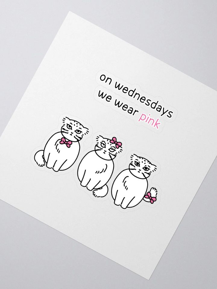 Pink Wednesdays Manul - Sticker product image (6)