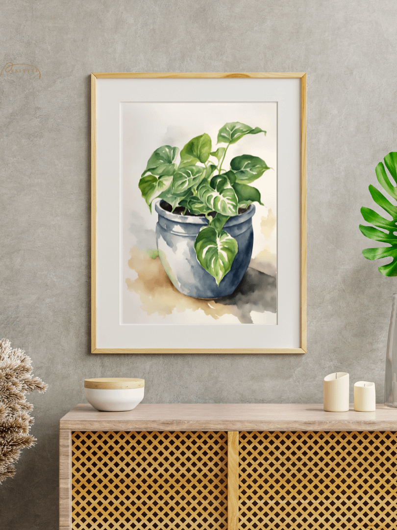 Watercolour Painting Printable Wall Art of POTHOS product image (4)