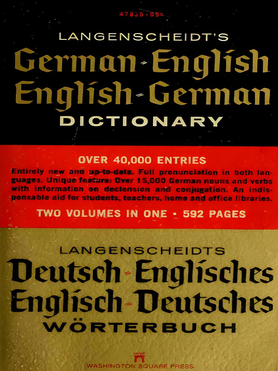 Langenscheidt's German-English English-German Dictionary (Two Volumes in One) product image (1)