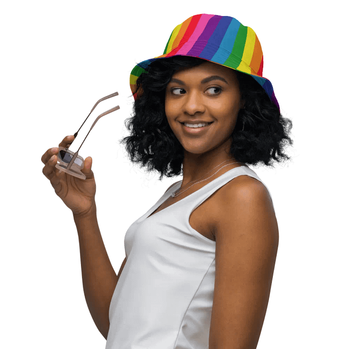 1978 Rainbow Pride Flag = 8-Color - All-Over Print Bucket Hat product image (1)