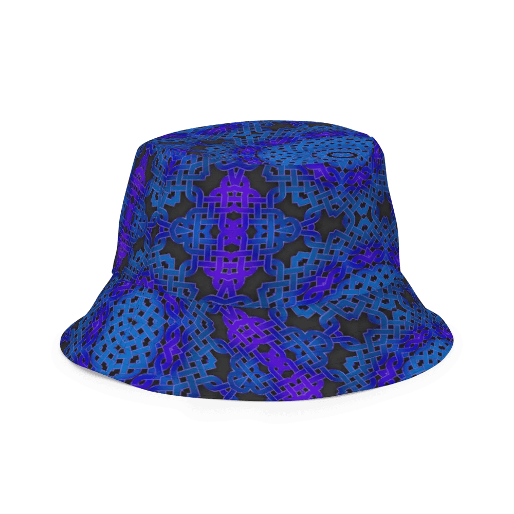 Blue Celtic Knot Kaleidoscope Buckethat product image (11)