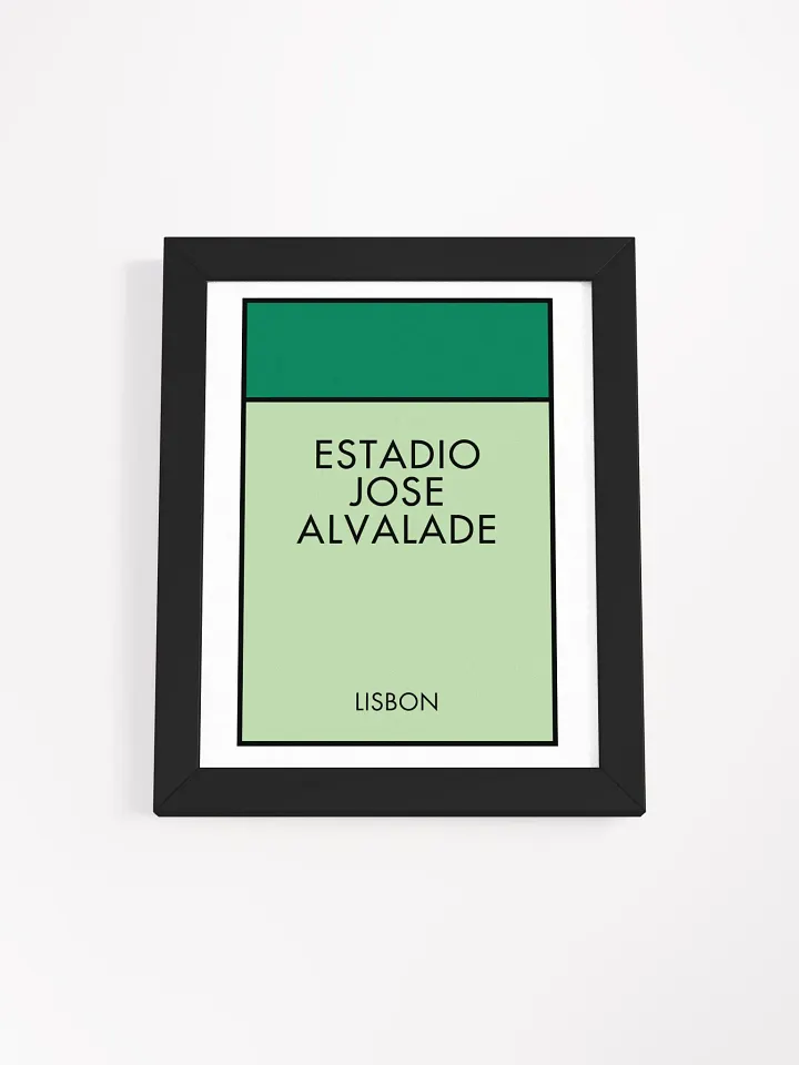 Estádio José Alvalade Stadium Lisbon Monopoly Title Art Framed Print product image (2)