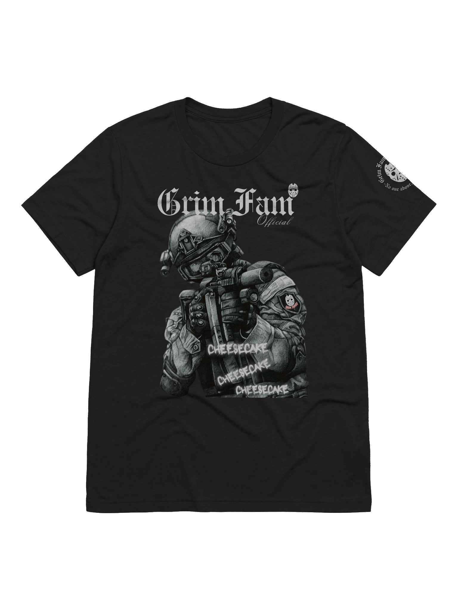 GRIM FAM — SQUAD GRIM FAM — CHAOS DIVISION | TEAM EXCLUSIVE: CHEESECAKE EDITION - SHIRT- #1 - Black / Navy / Blue / Red / Grey product image (3)