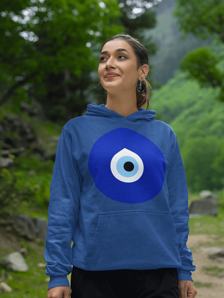 Nazar Mati Printed Classic Pullover Hoodie product image (2)