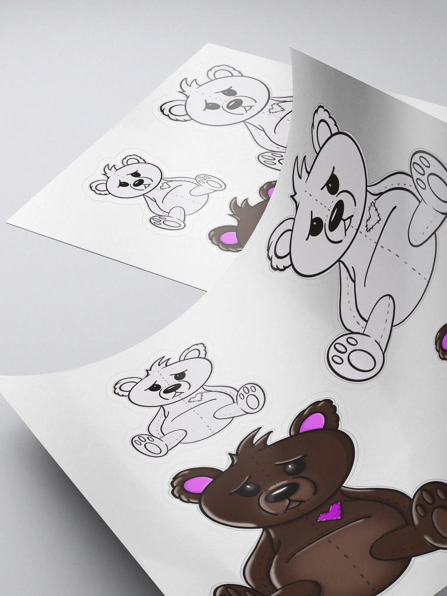 Anxious Teddy Stickers mixed product image (4)