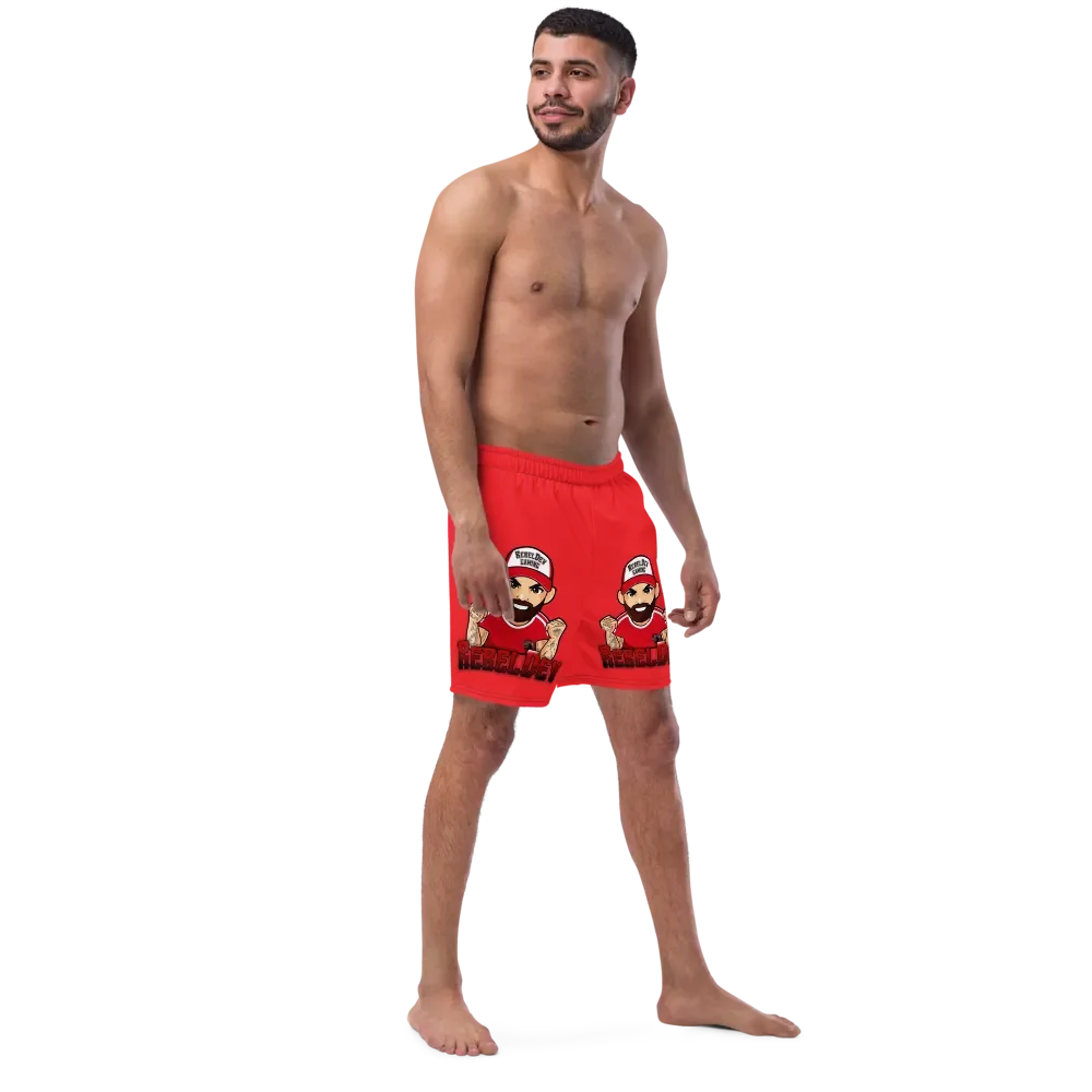 RebelDev red swim trunks product image (5)