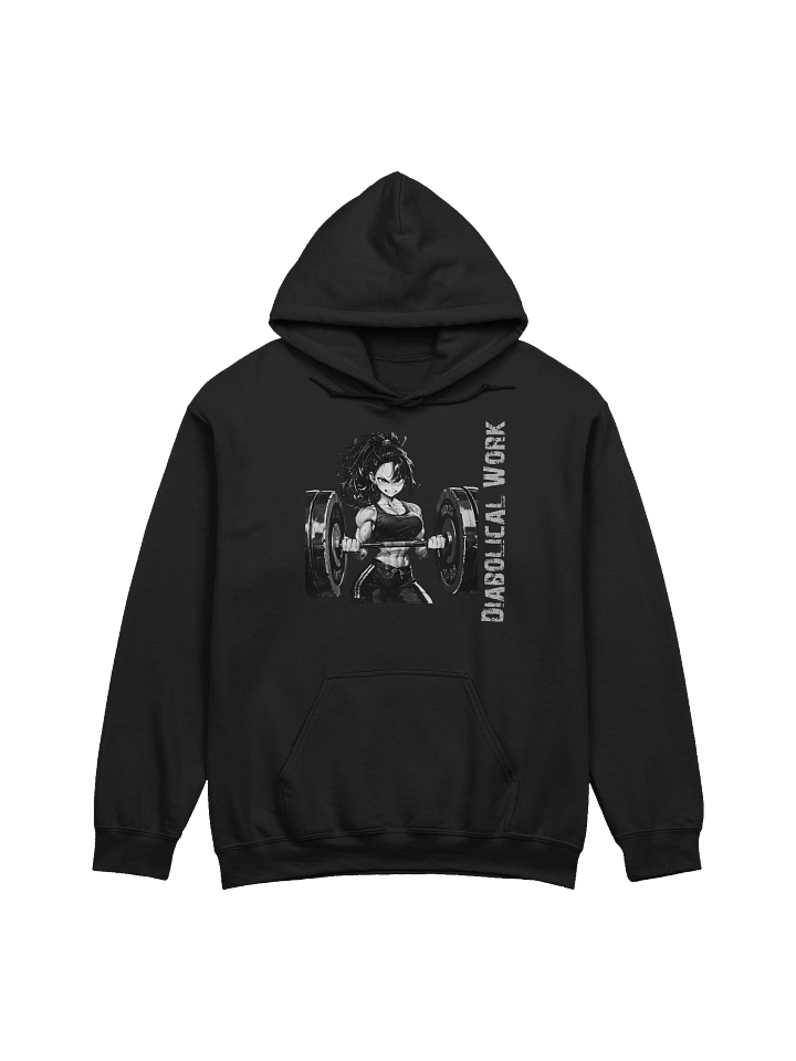 Diabolical Work Waifu curl hoody product image (5)