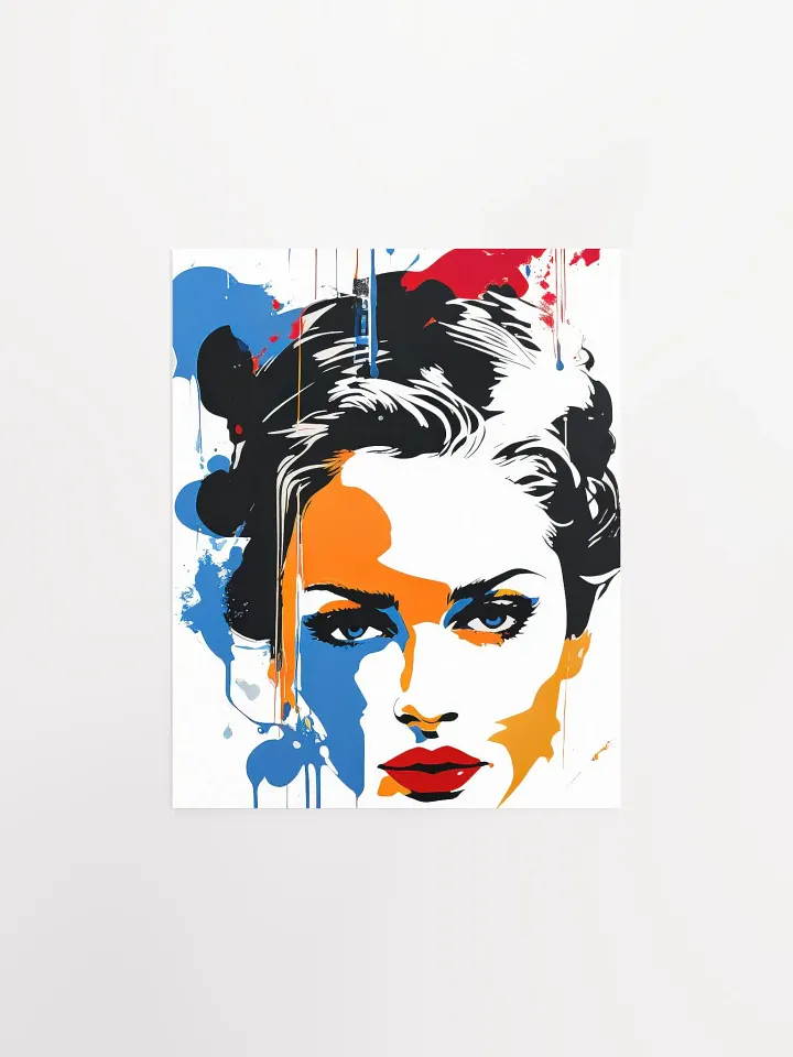 Abstract Woman v8 - Vintage Style Poster - Girly - Small and Standard Sizes - 8x10-11x14-12x16-16x20 Inches product image (2)