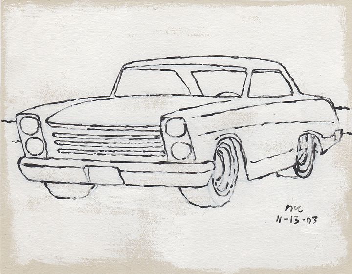 White Car #2 Print product image (1)