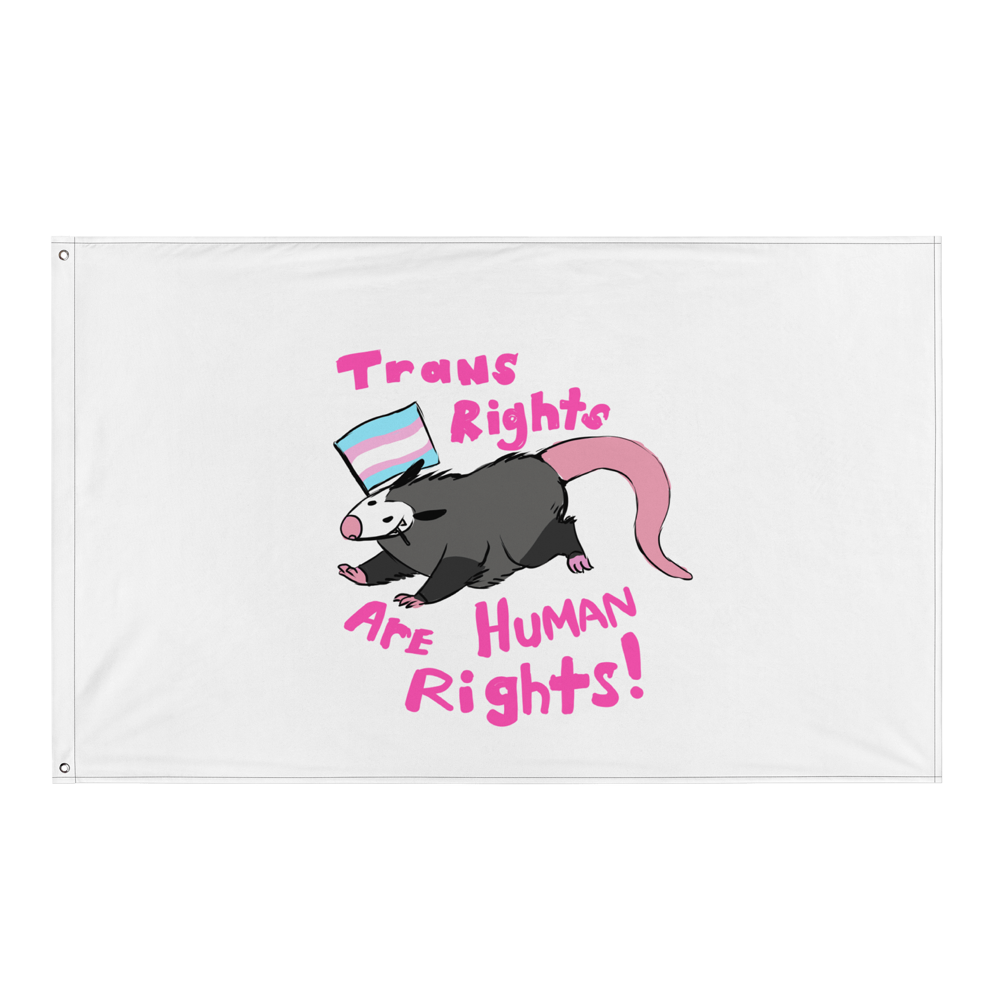 Trans Rights Opossum Flag product image (1)
