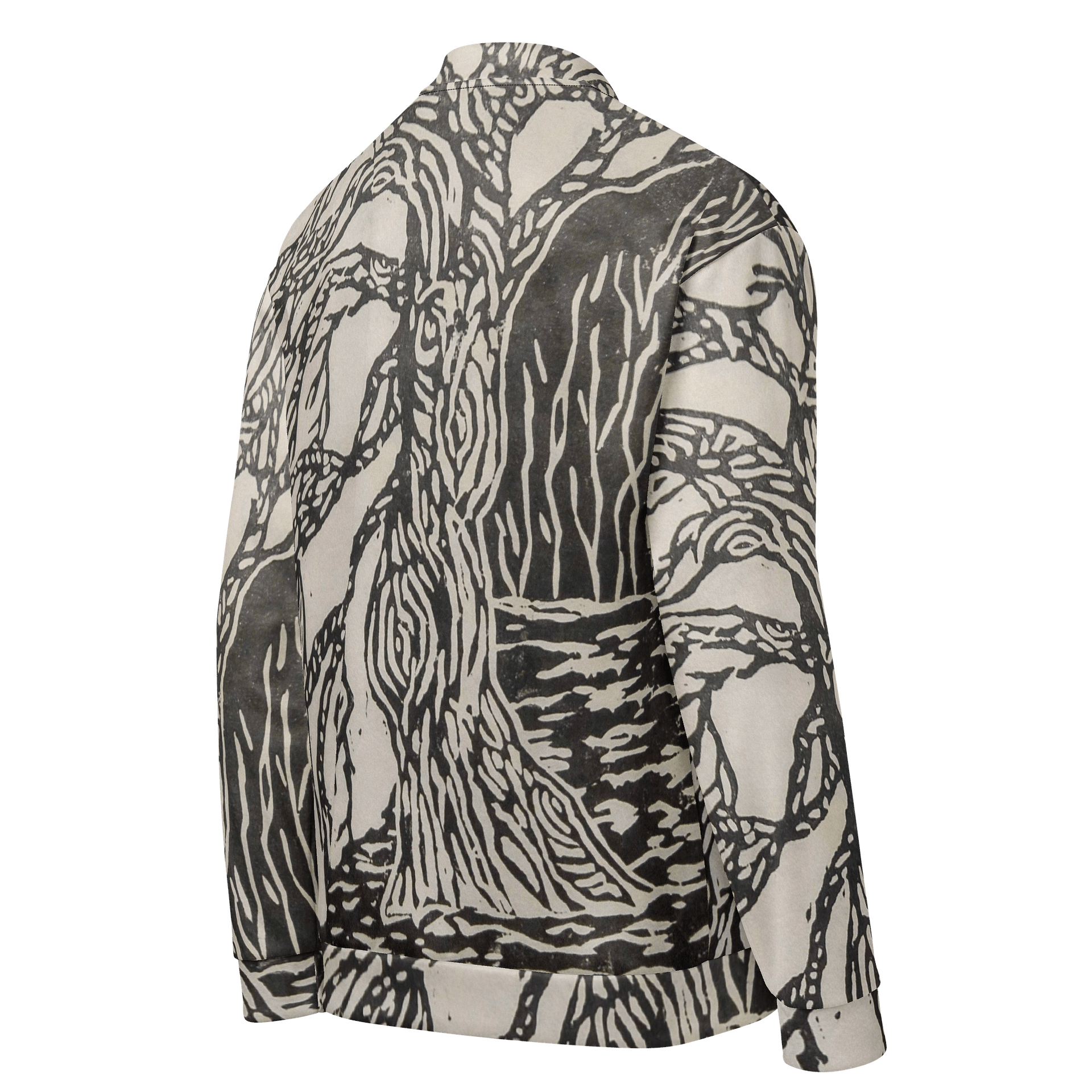 Yin and yang Japanese block print Bomber Jacket product image (4)