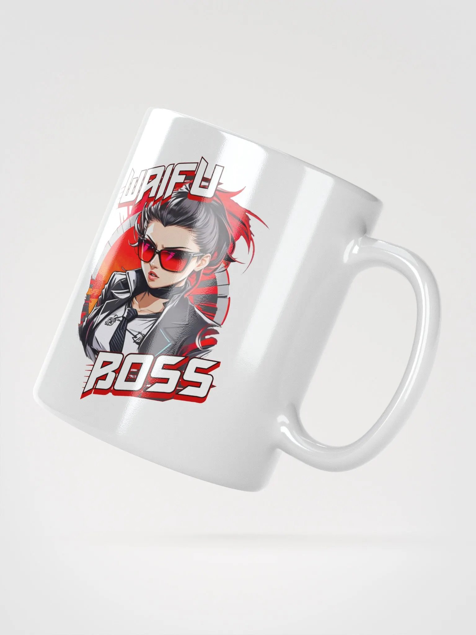 Waifu Boss Coffee or Soup Mug - 11 oz - 15 oz - 20 oz - v1 product image (5)