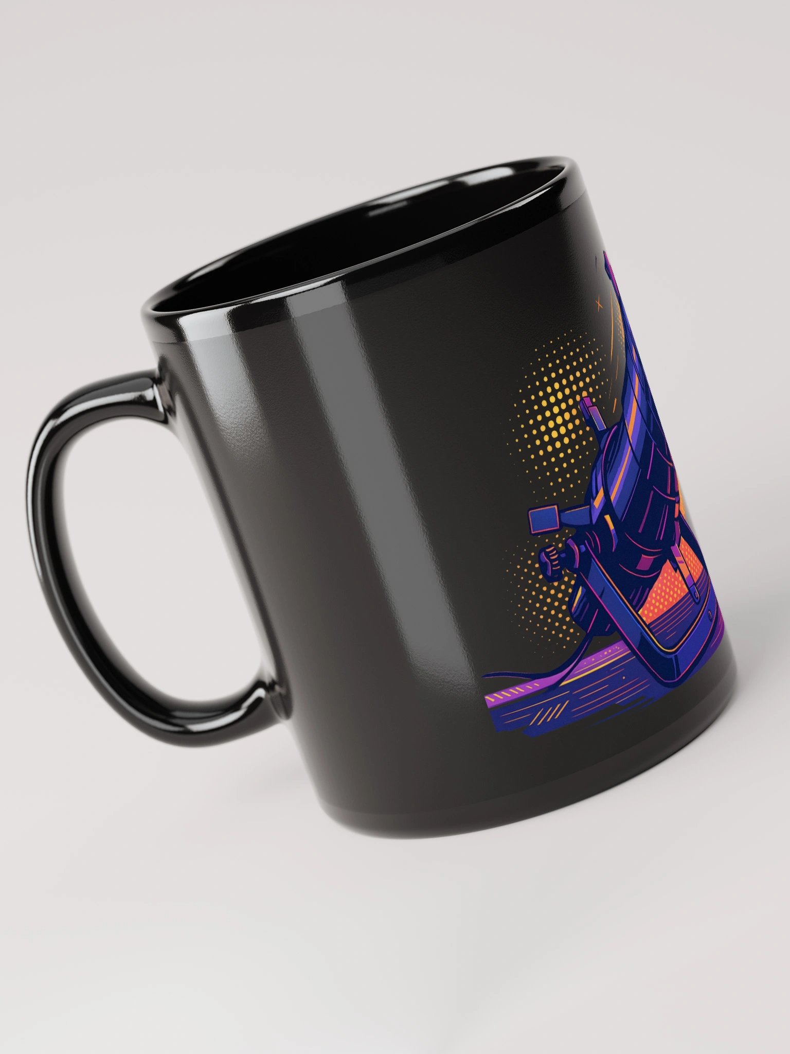 Theatrically Jerry: "Stylized Profile Spot" Ellipsodial Light Coffee Mug product image (4)