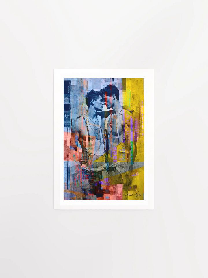 Vibrant Encounter by Edward Martin: Mixed Media Collage Print: Matte Poster product image (3)