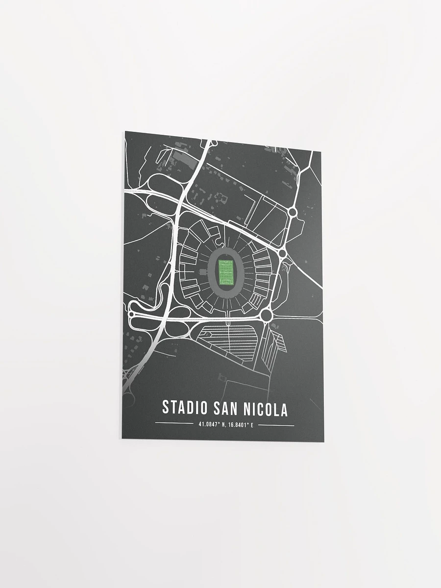 Bari Stadium Black Map Design Poster product image (14)