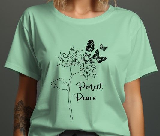Perfect Peace Sunflowers and Butterflies T-Shirt product image (1)