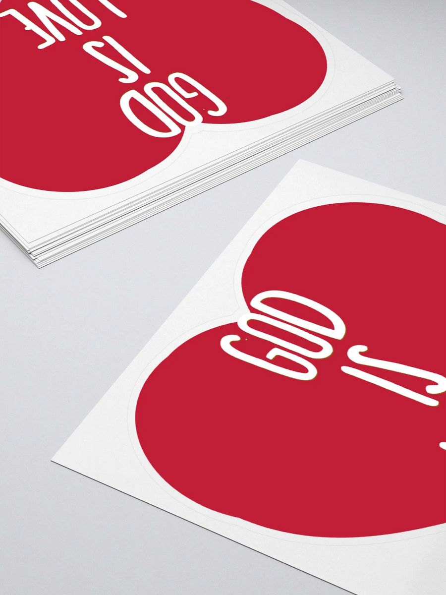 God is Love Heart | Christian Faith Kiss Cut Stickers product image (4)