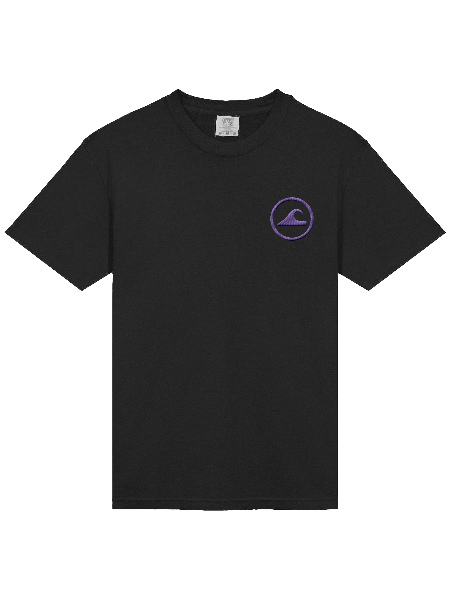 Embroidered Wave Rider Comfort Colors Garment-Dyed Heavyweight T-Shirt (Midnight) product image (3)