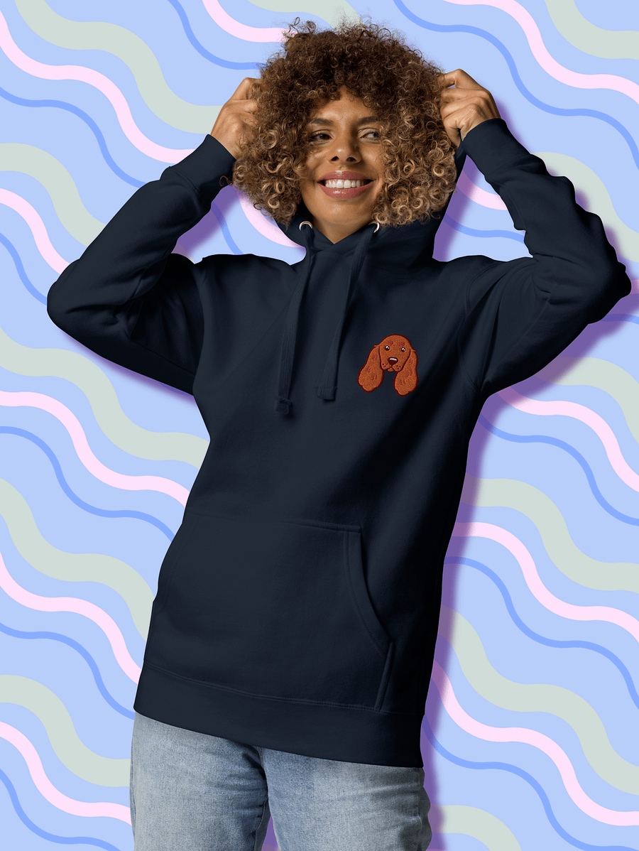 Floppy-Eared English Cocker Spaniel Pup Unisex Hoodie product image (30)