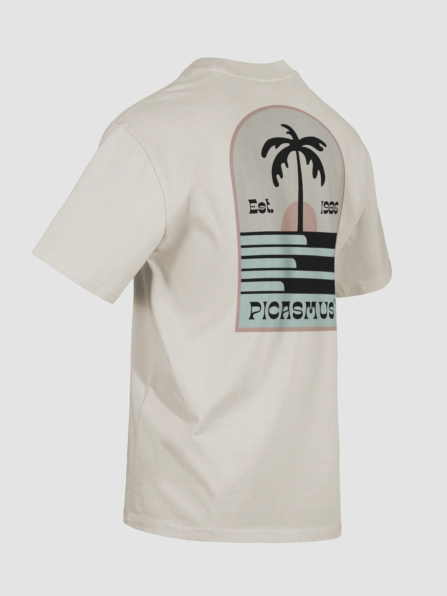 Sunset palm Premium Oversized Faded T-Shirt product image (9)