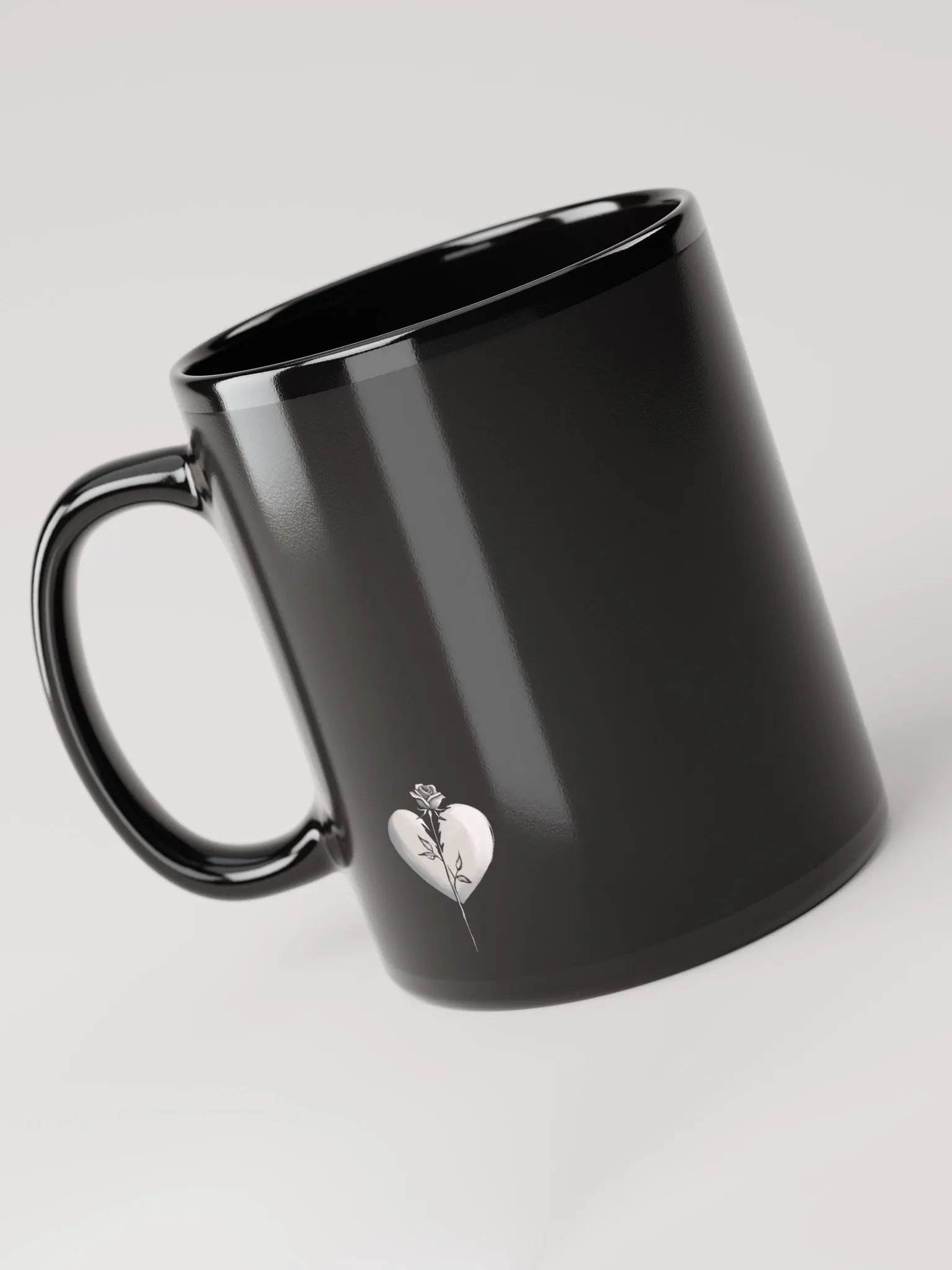 Monochrome Love Rose Mug product image (3)