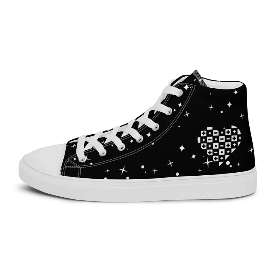Mens High-Top Sneakers (Checkered Heart) product image (5)