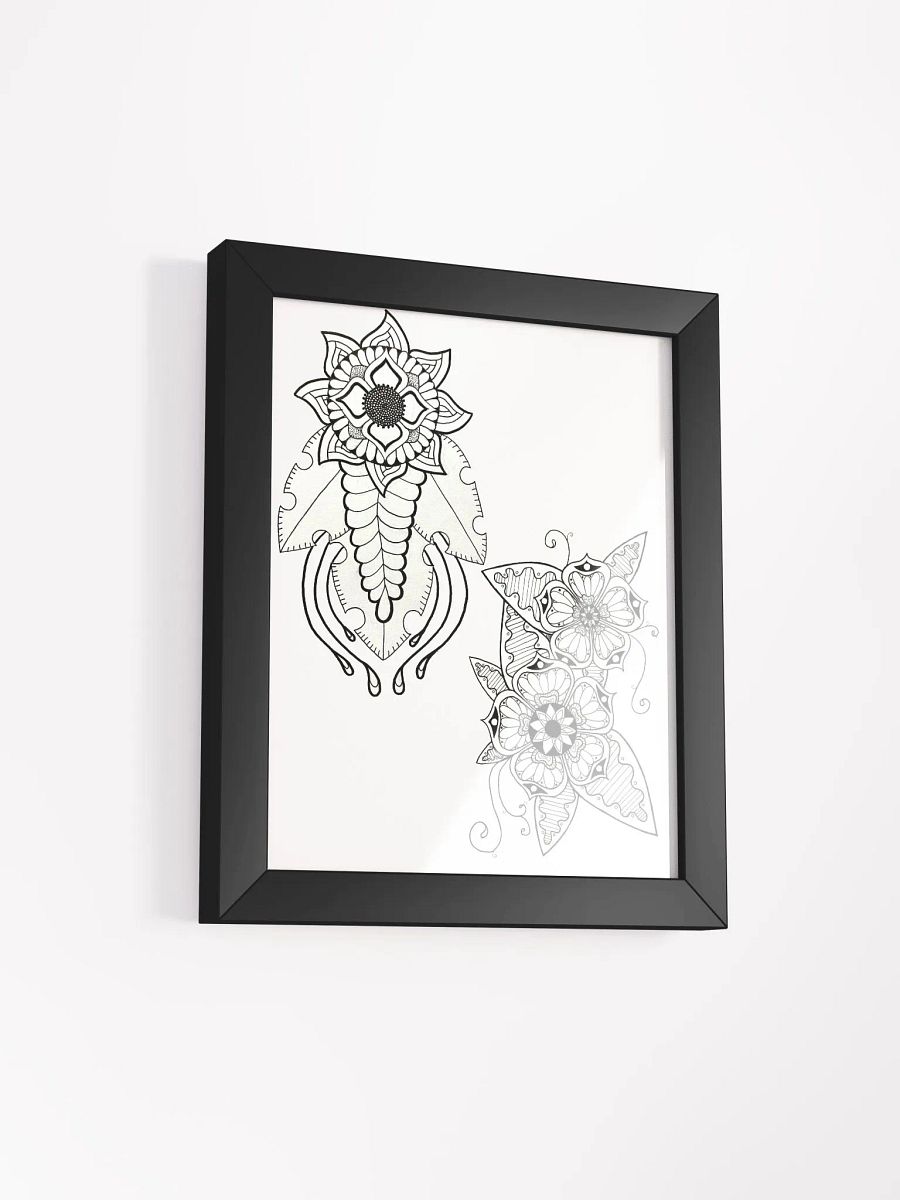 Symmetrical Floral Mandalas Framed Poster product image (33)