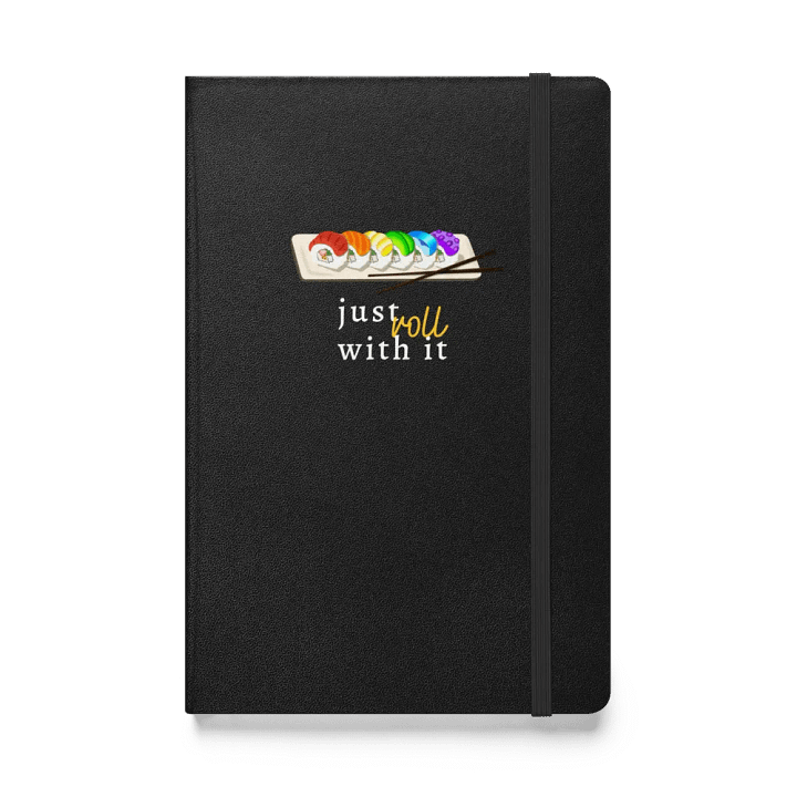 Rainbow Roll 'Just Roll With It' Pride Notebook product image (1)