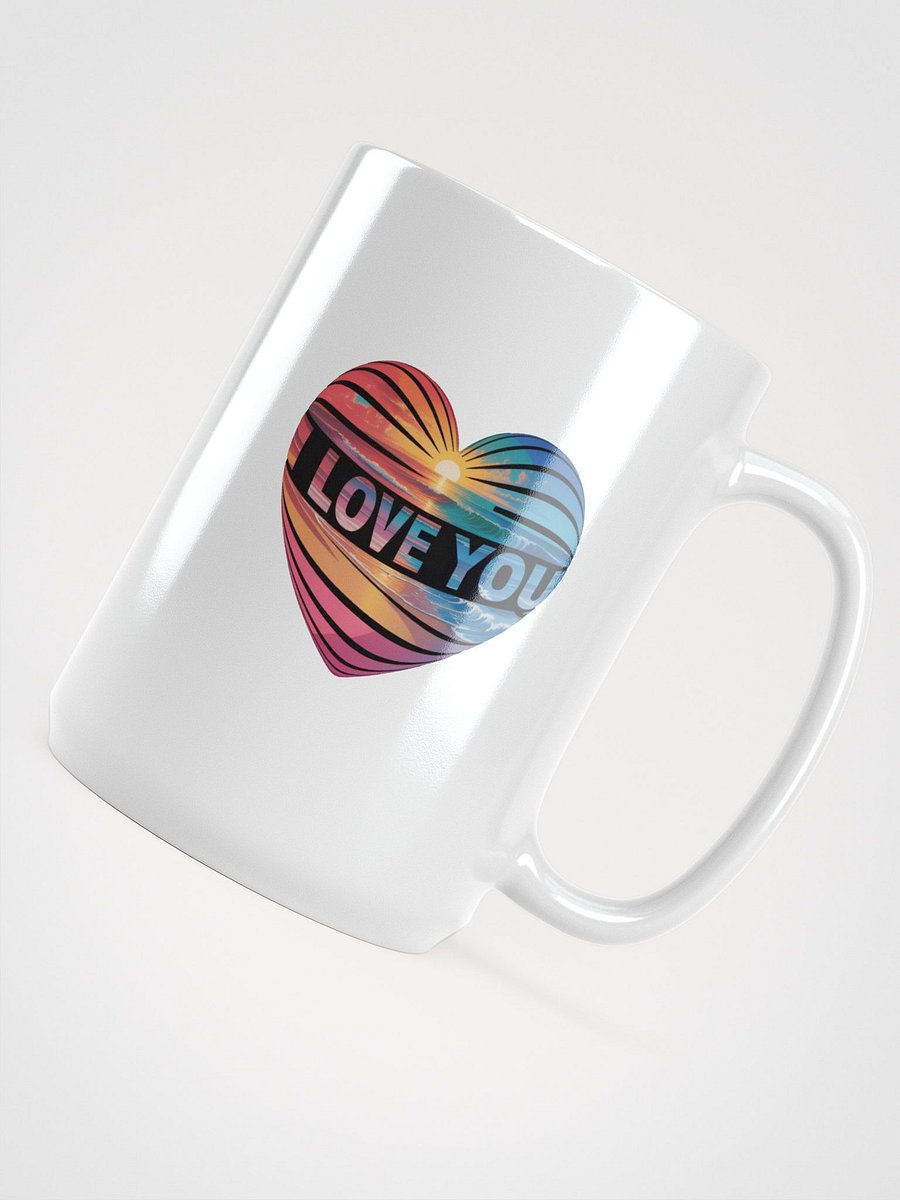 A mesmerizing psychedelic art piece featuring the words I LOVE YOU product image (4)