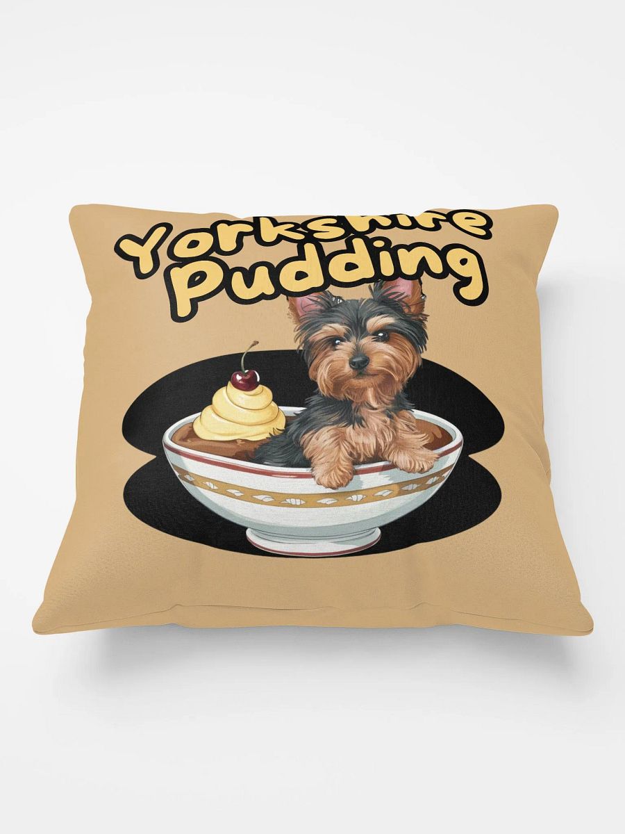 Cute Yorkshire Pudding Pillow with Terrier Dog Design product image (5)