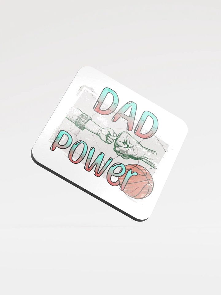 Dad Power Basketball Cork Coaster Set product image (1)