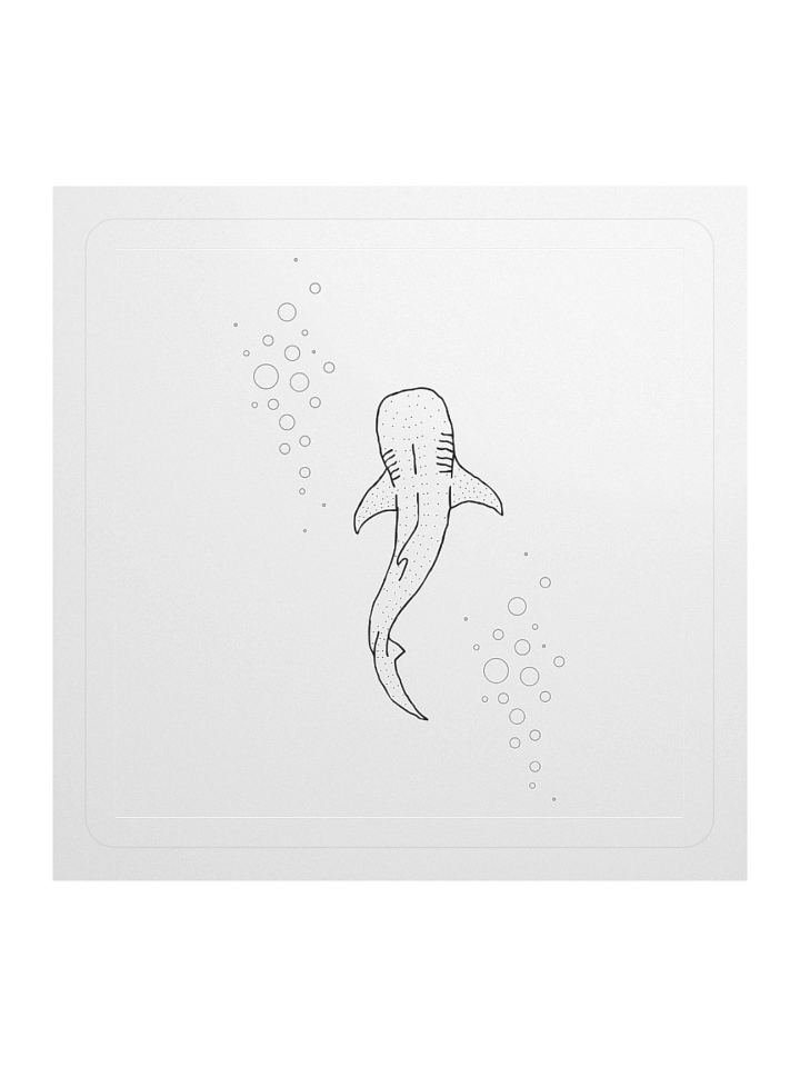 Bubbly Whale Shark Stickers product image (1)