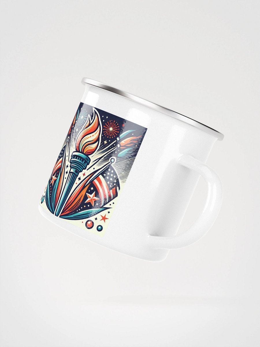 Patriotic Torch Enamel Mug product image (3)