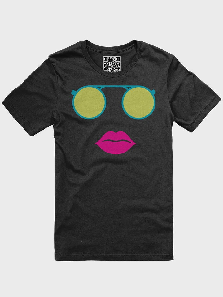 Sunny Outlook Sunglasses and Lips Softly T-Shirt product image (1)
