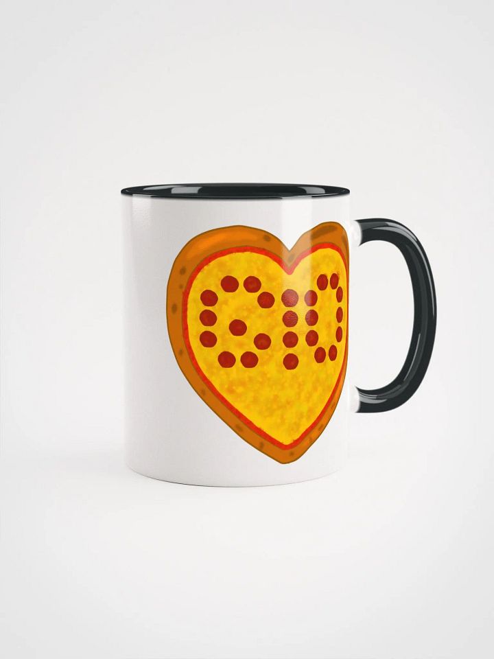 Pizza Heart Dual Color Mug product image (1)