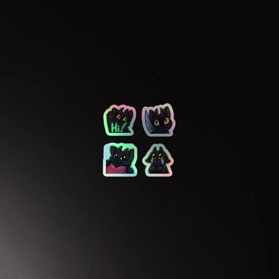 Demon Kitty Salem Stickers product image (2)