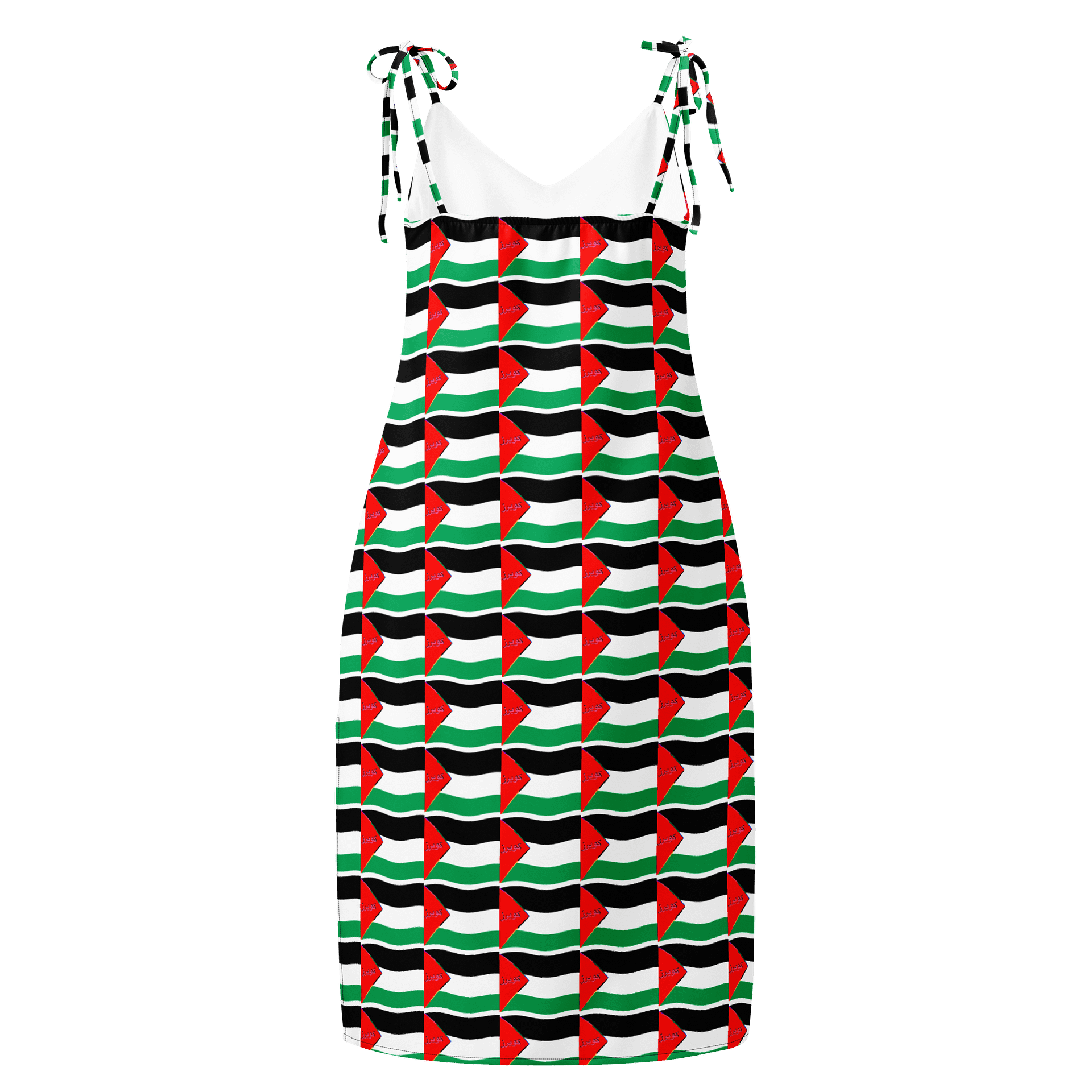 Queer Palestinian Pride All-Over Slip Dress product image (2)