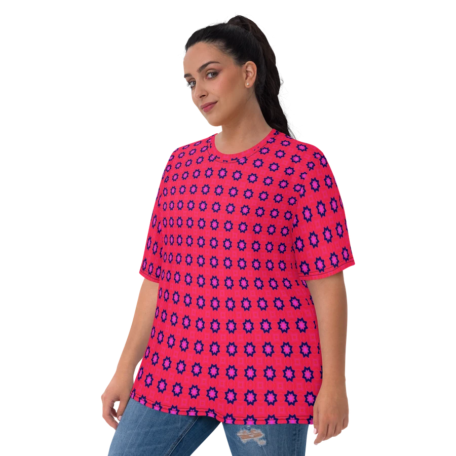Abstract Red Ladies T Shirt product image (14)