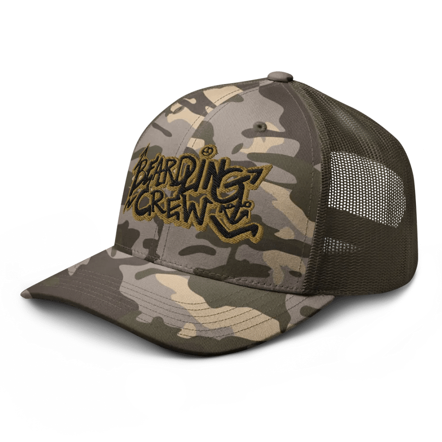 Beardling Crew -C - Camouflage Trucker Hat product image (4)