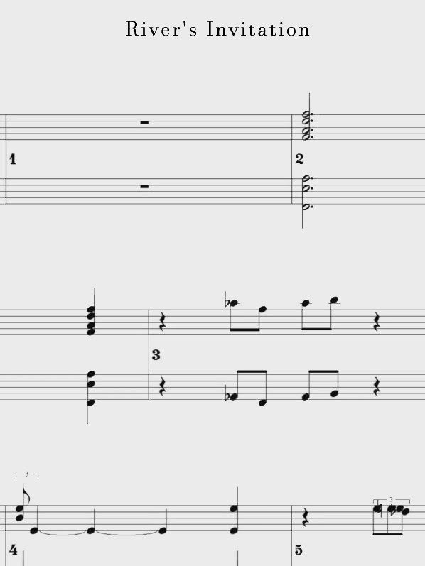 River's Invitation - Piano sheet music product image (1)