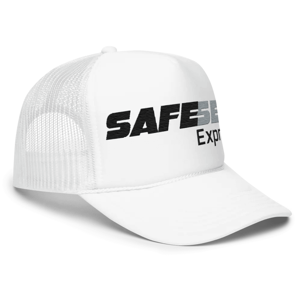 Safe Sex White Trucker Hat product image (3)
