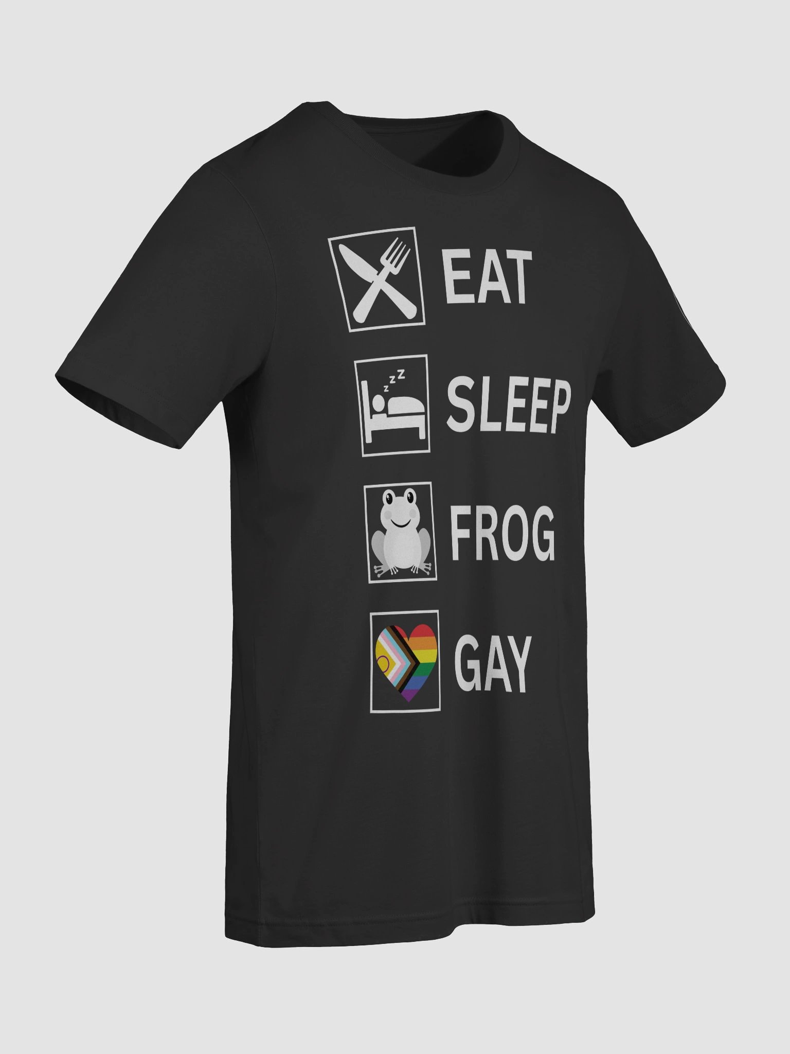 Eat, Sleep, Frog, Gay Tee product image (90)