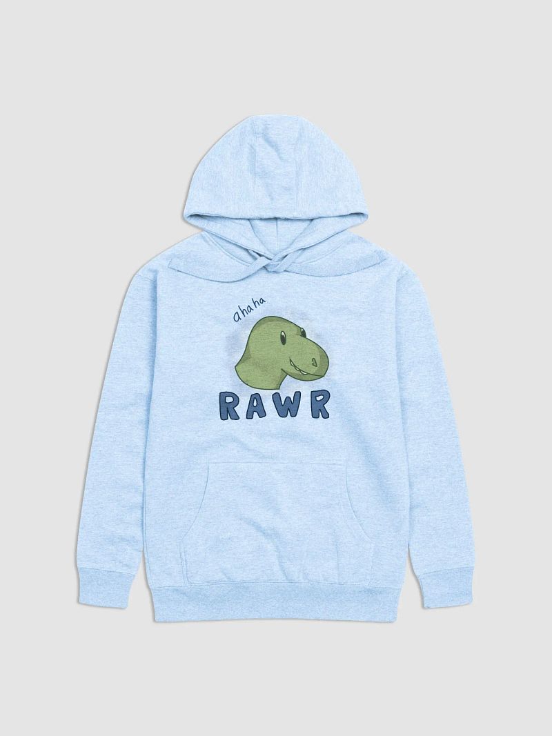 "ahaha RAWR" t-rex hoodie