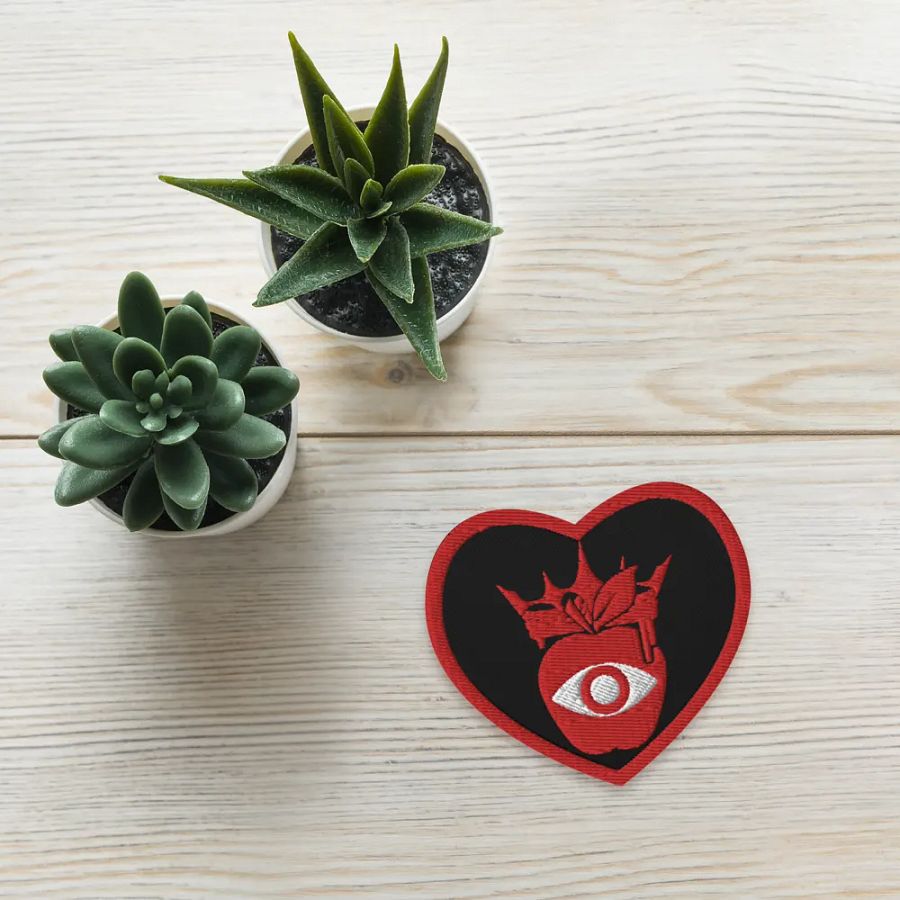 Crowned Apple (Red) ✦ Embroidered Patches product image (4)