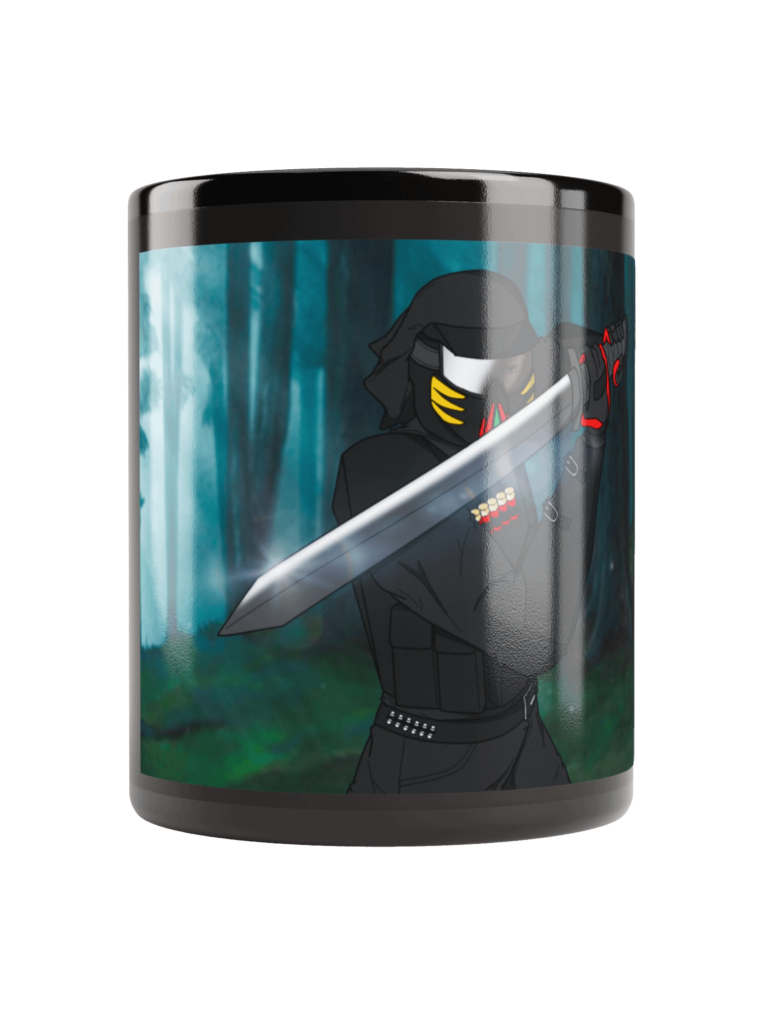 Cartoon Shadow (eye showing) Mug (Black) product image (10)