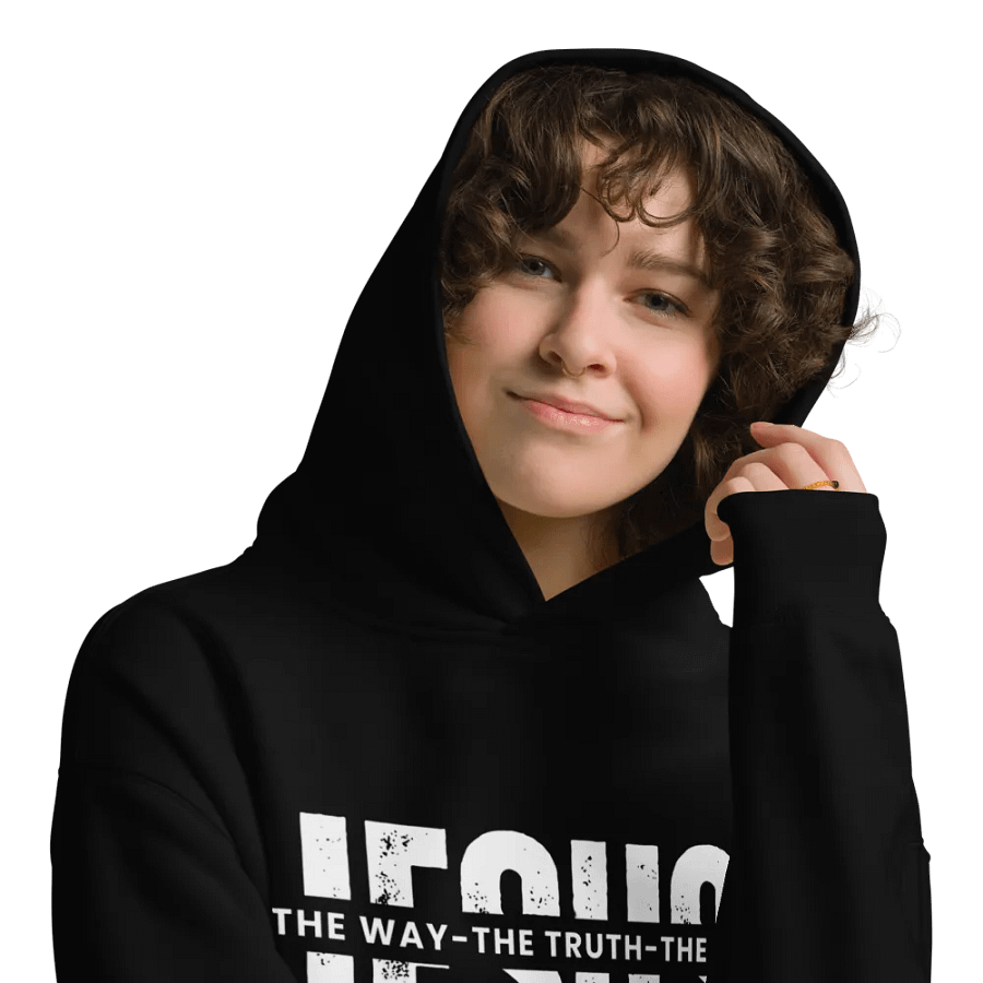 Jesus the way, the truth and the life Unisex Oversize Hoodie product image (9)