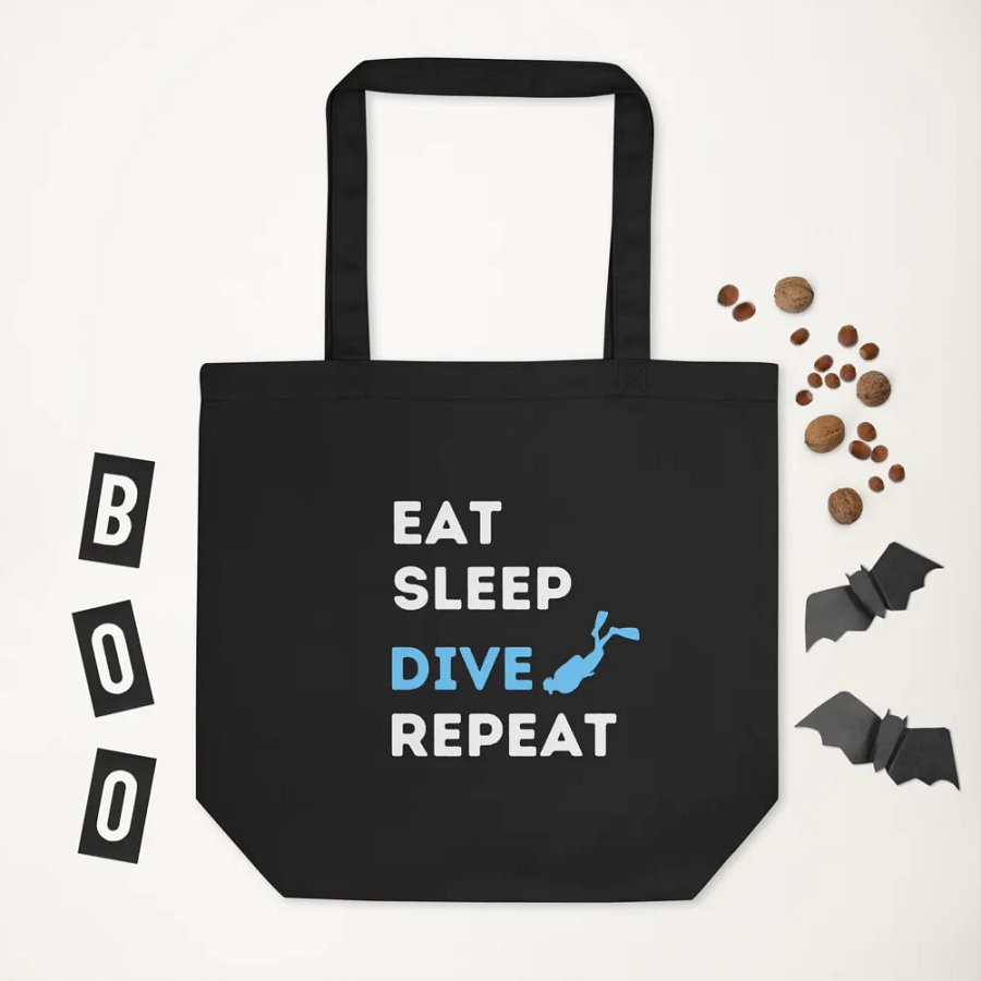 Eat Sleep Dive Repeat Tote Bag product image (6)