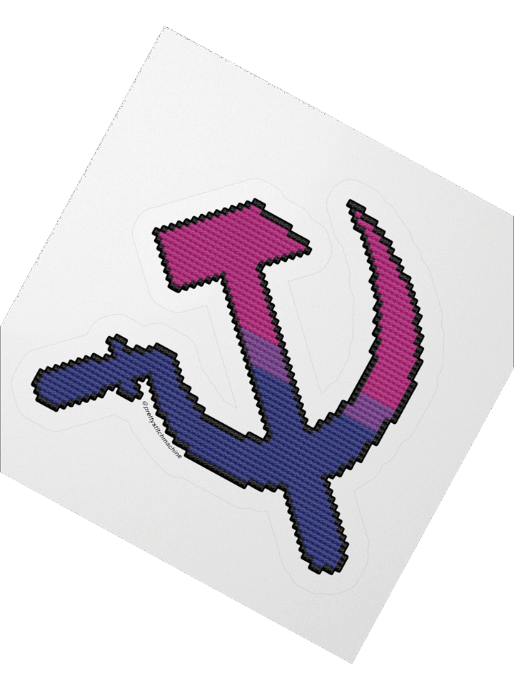 Bi Pride Hammer & Sickle Kiss-cut Sticker product image (6)
