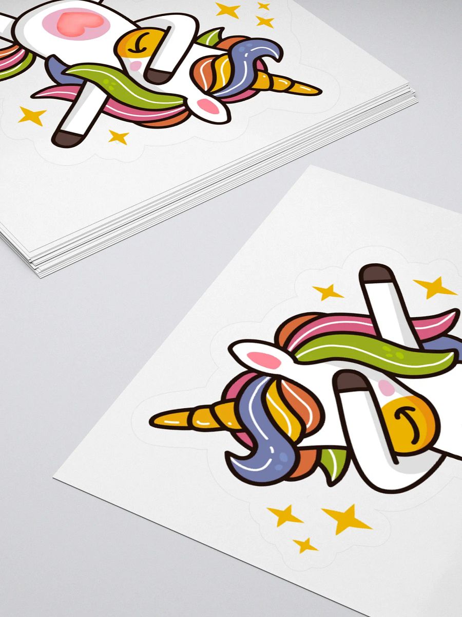 Magical Unicorn Dab Kiss Cut Stickers product image (10)