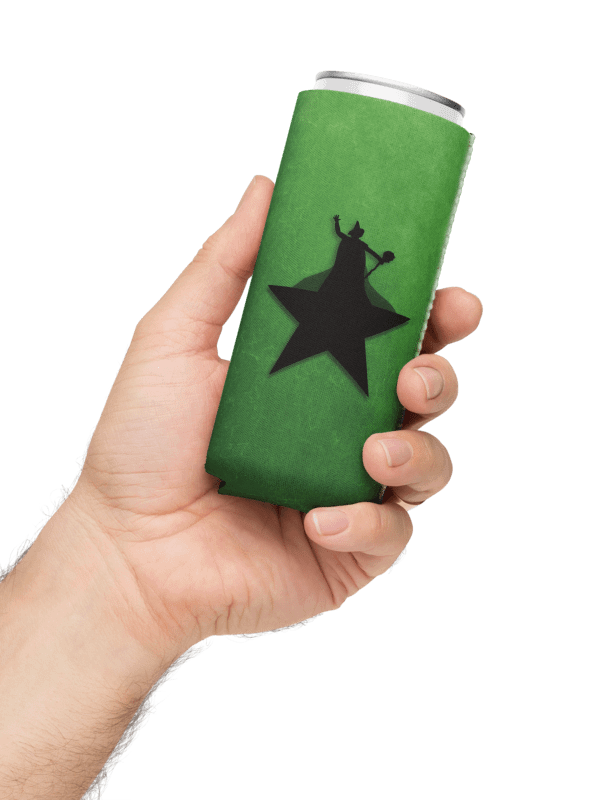 Wicked x Hamilton Can Cooler – Broadway Mashup Coozie for Musical Fans product image (1)